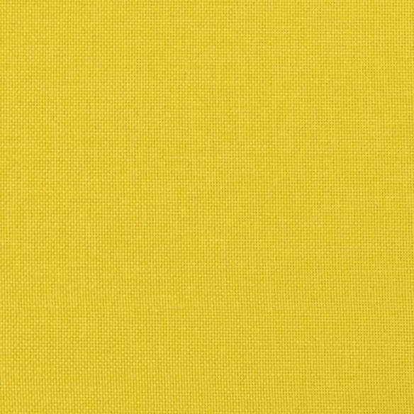 Canapé 2 places avec oreillers jaune clair 120 cm tissu