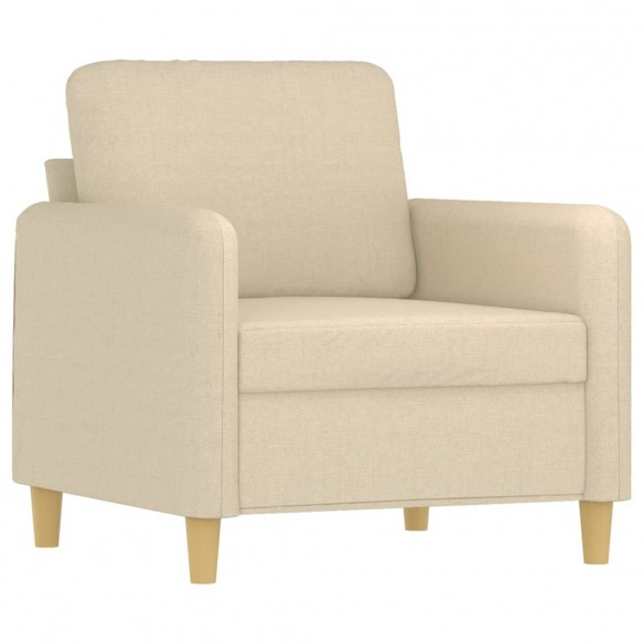 Fauteuil Crème 60 cm Tissu