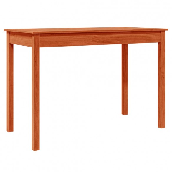 Table à manger marron cire 110x55x75 cm bois massif de pin