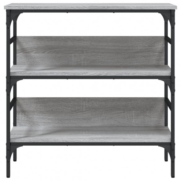Table console sonoma gris 75x32x75 cm bois d'ingénierie