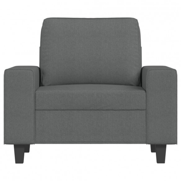 Fauteuil Gris foncé 60 cm Tissu