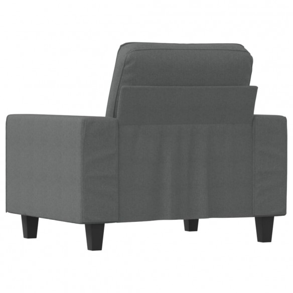 Fauteuil Gris foncé 60 cm Tissu