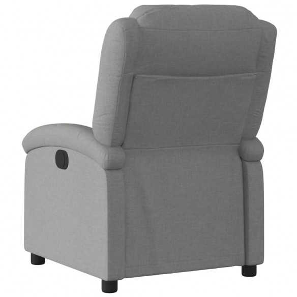 Fauteuil inclinable électrique Gris foncé Tissu