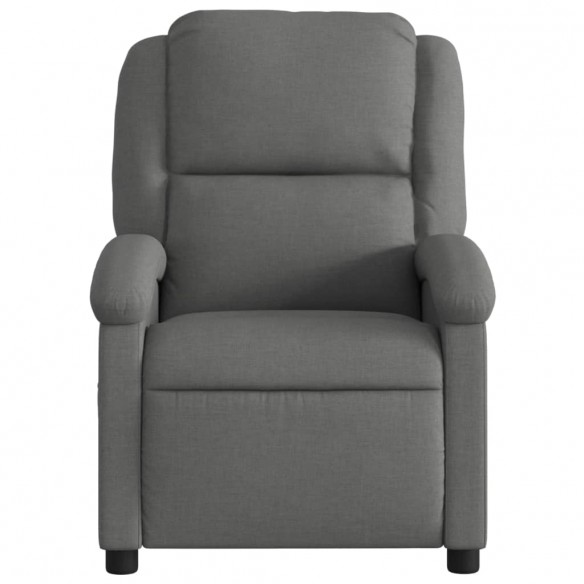 Fauteuil inclinable électrique Gris foncé Tissu