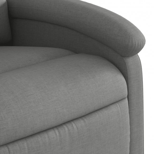 Fauteuil inclinable électrique Gris foncé Tissu