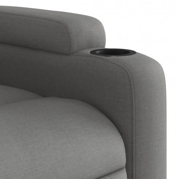 Fauteuil inclinable électrique Gris foncé Tissu