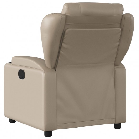 Fauteuil de massage inclinable électrique cappuccino similicuir