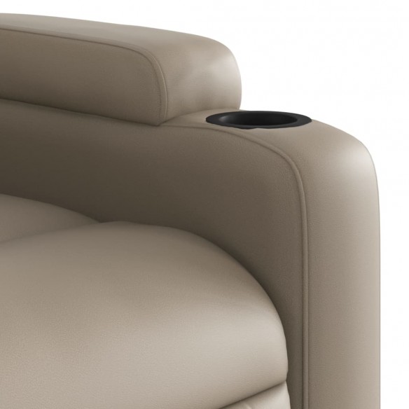 Fauteuil de massage inclinable électrique cappuccino similicuir