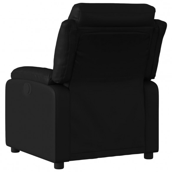 Fauteuil inclinable électrique Noir Similicuir