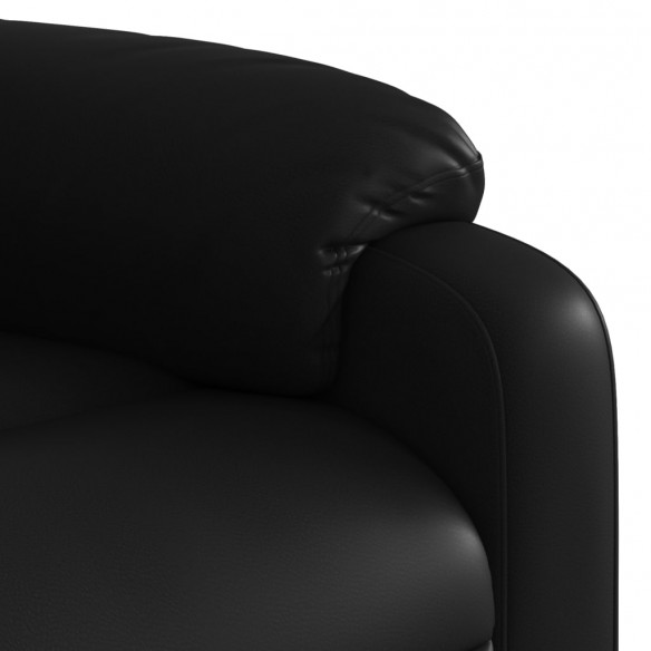 Fauteuil inclinable électrique Noir Similicuir