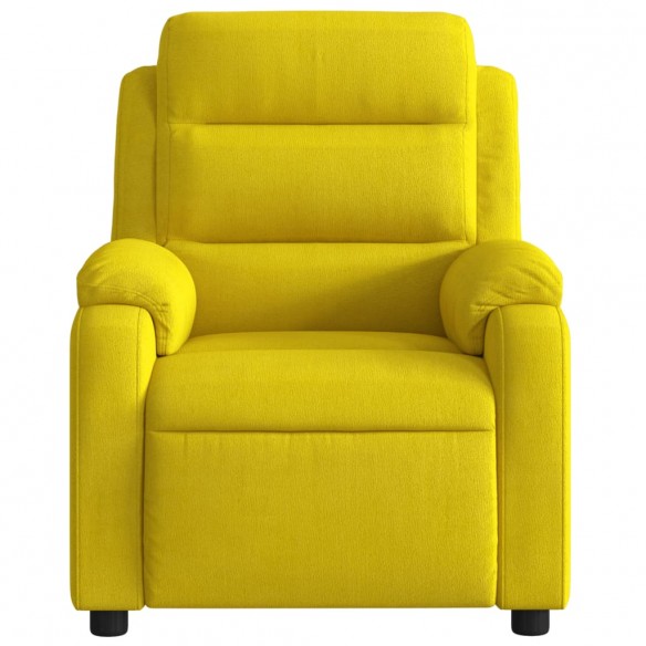 Fauteuil inclinable électrique jaune velours