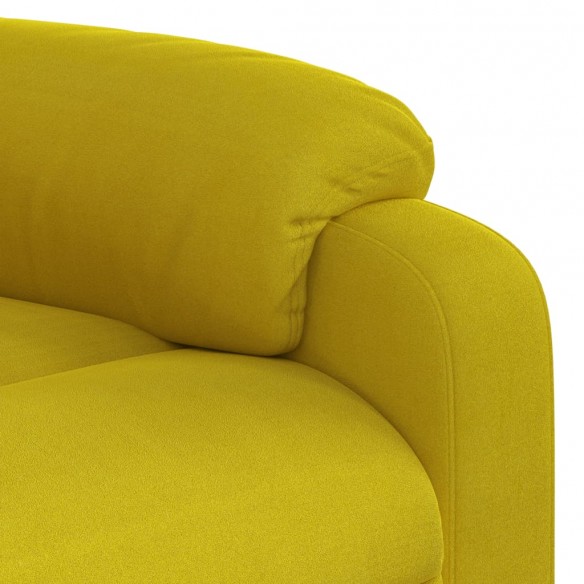 Fauteuil inclinable électrique jaune velours