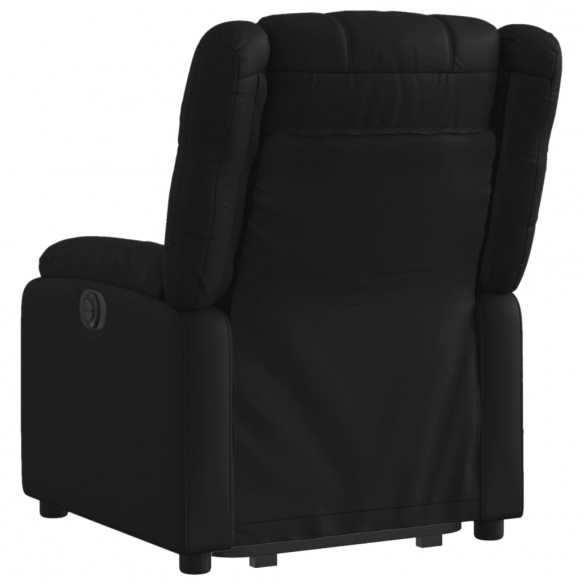 Fauteuil inclinable électrique noir similicuir