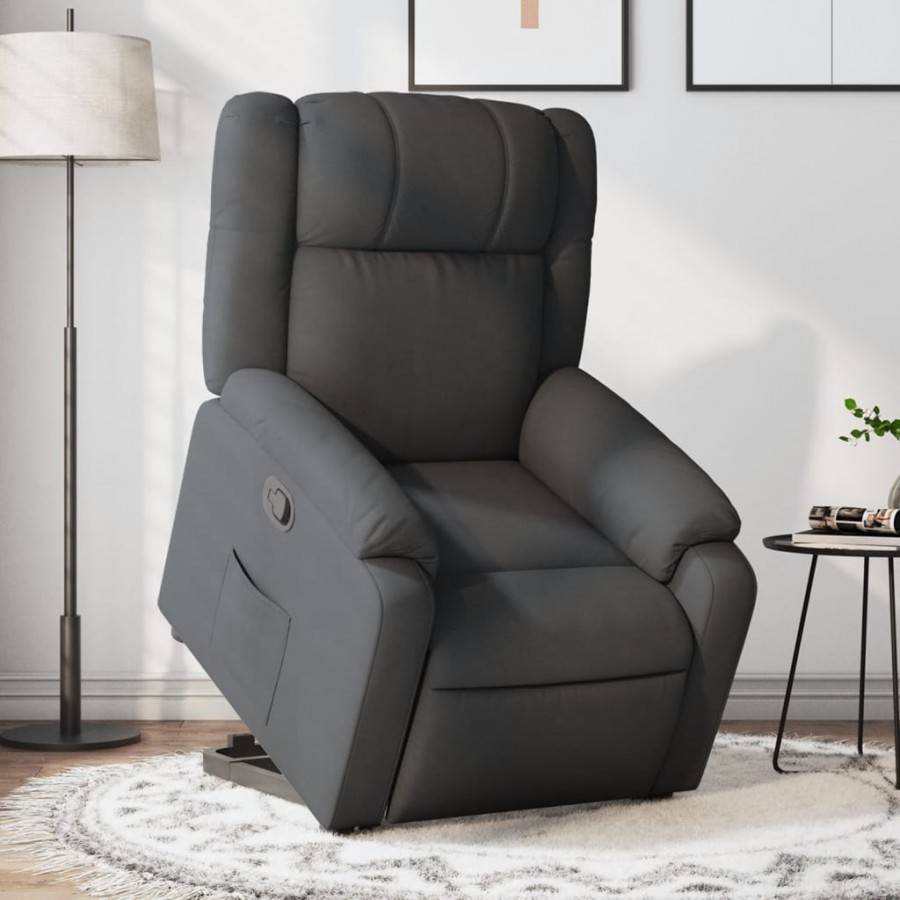 Fauteuil inclinable Gris foncé Tissu