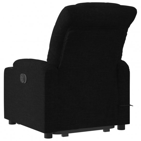 Fauteuil de massage inclinable Noir Tissu