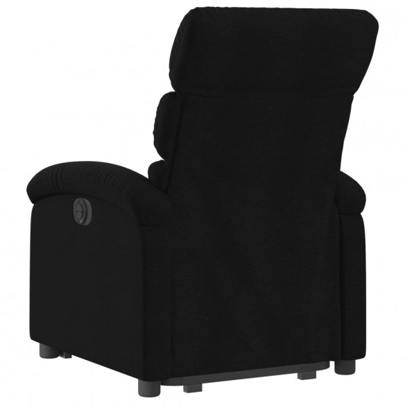 Fauteuil inclinable électrique noir tissu