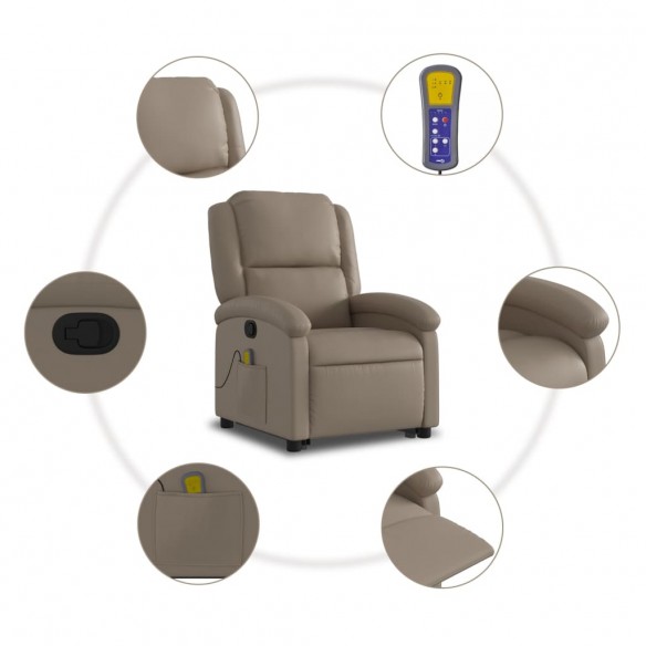 Fauteuil inclinable de massage Cappuccino Similicuir