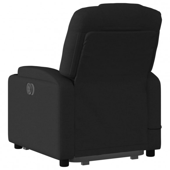 Fauteuil de massage inclinable Noir Tissu