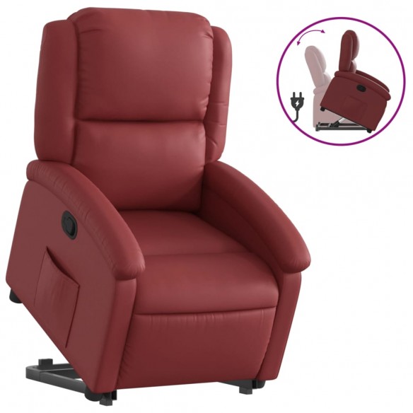 Fauteuil inclinable Rouge bordeaux Similicuir