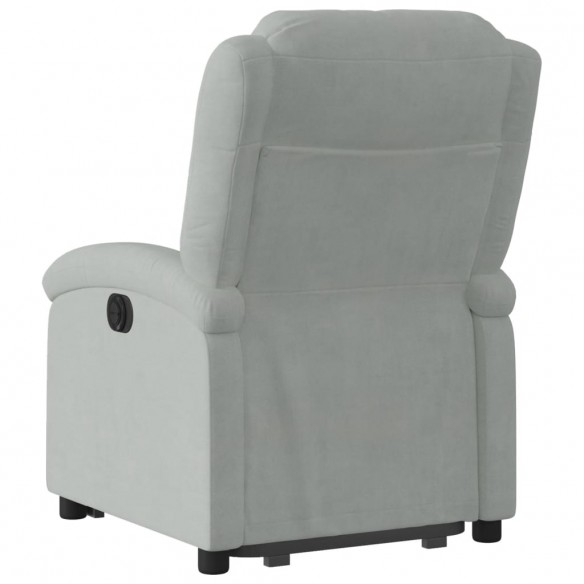 Fauteuil inclinable Gris clair Velours