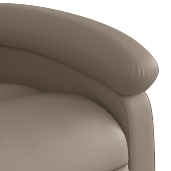 Fauteuil inclinable de massage électrique cappuccino similicuir