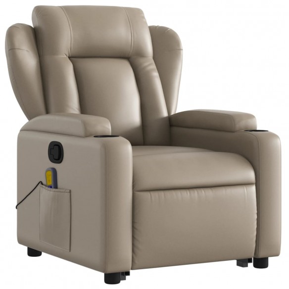 Fauteuil inclinable de massage Cappuccino Similicuir