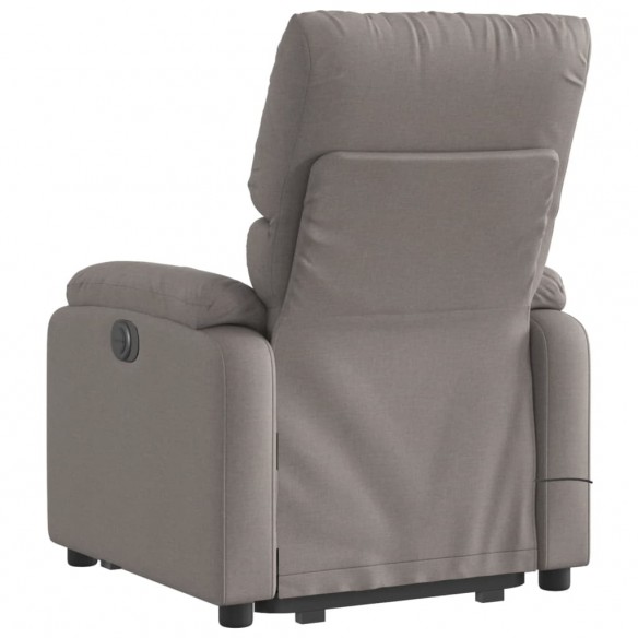 Fauteuil inclinable de massage Taupe Tissu