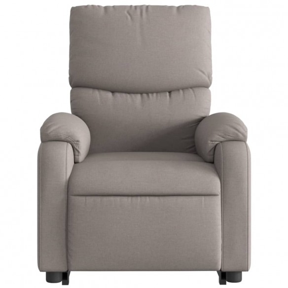 Fauteuil inclinable de massage Taupe Tissu