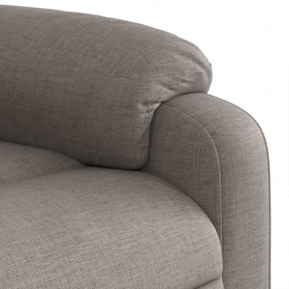 Fauteuil inclinable de massage Taupe Tissu