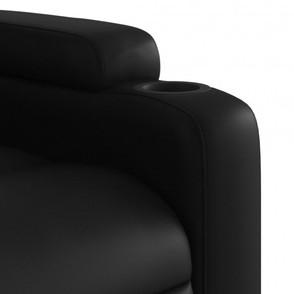 Fauteuil inclinable électrique noir similicuir