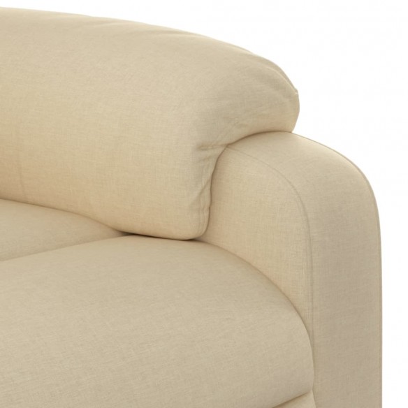 Fauteuil inclinable Crème Tissu