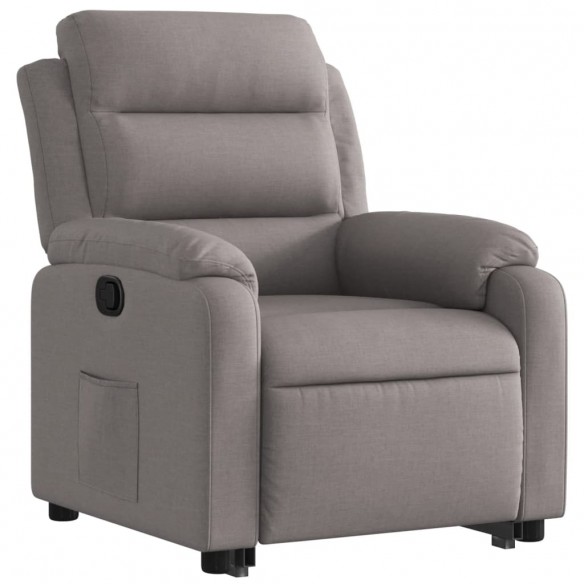 Fauteuil inclinable taupe tissu