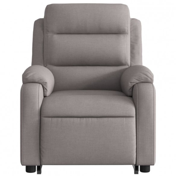 Fauteuil inclinable taupe tissu