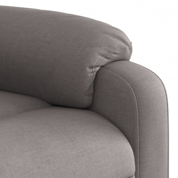 Fauteuil inclinable taupe tissu