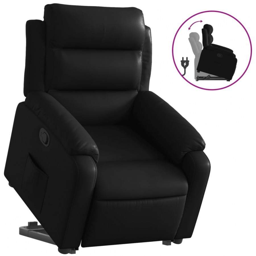 Fauteuil inclinable Noir Similicuir Fauteuil inclinable Noir Similicuir