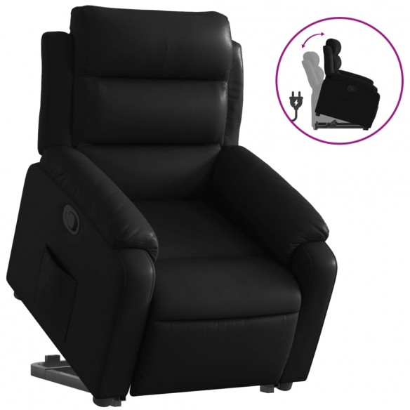 Fauteuil inclinable Noir Similicuir