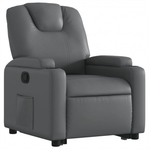 Fauteuil inclinable Gris Similicuir