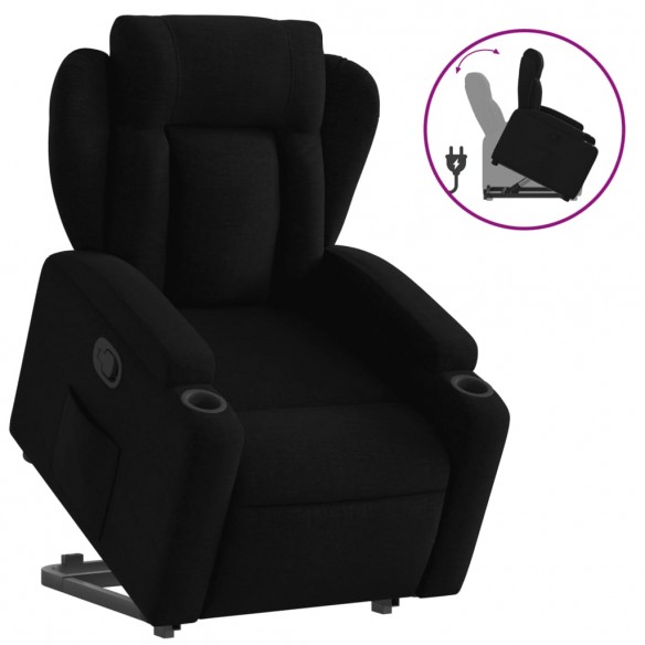 Fauteuil inclinable noir tissu