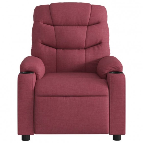 Fauteuil de massage inclinable Rouge bordeaux Tissu