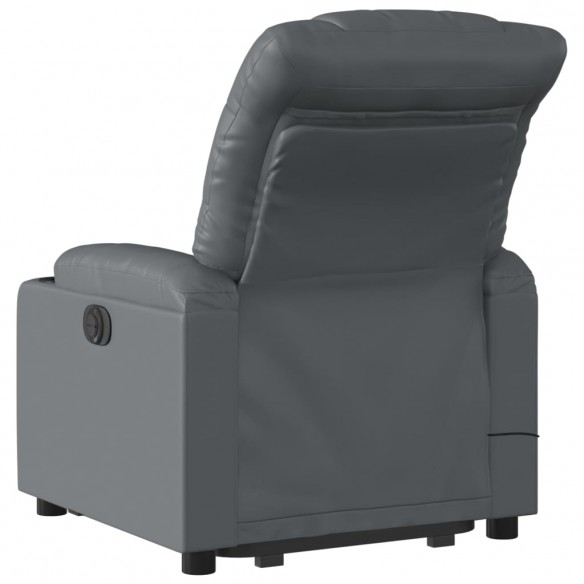 Fauteuil inclinable de massage Gris Similicuir