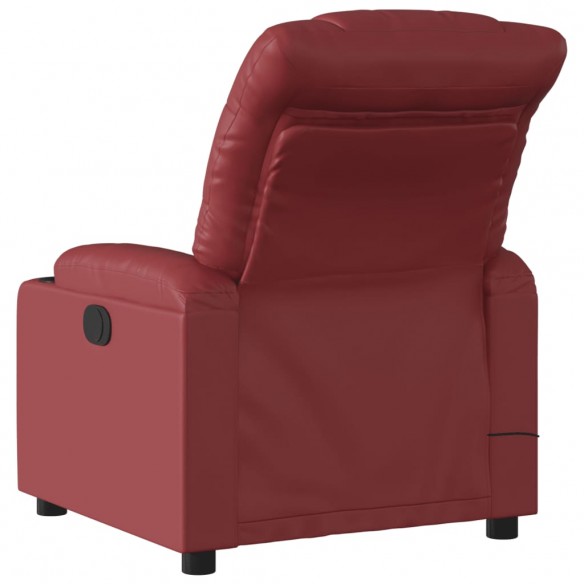 Fauteuil de massage inclinable Rouge bordeaux Similicuir