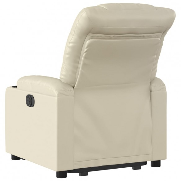 Fauteuil inclinable Crème Similicuir