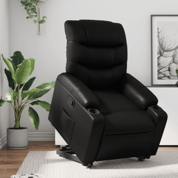 Fauteuil inclinable Noir Similicuir