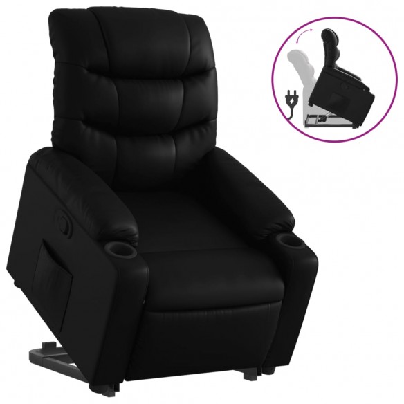 Fauteuil inclinable Noir Similicuir