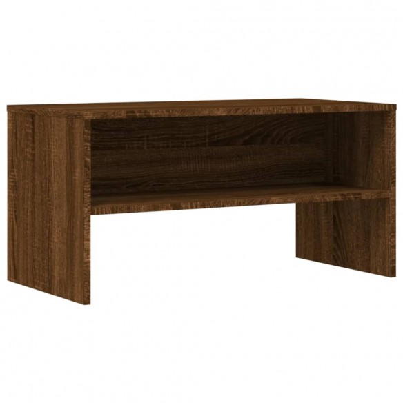 Meuble TV chêne marron 80x40x40 cm bois d'ingénierie