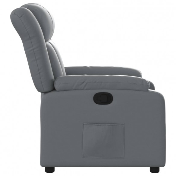 Fauteuil inclinable Gris Similicuir