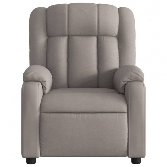 Fauteuil de massage inclinable Taupe Tissu