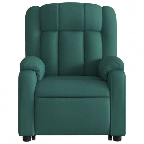 Fauteuil inclinable électrique vert foncé tissu