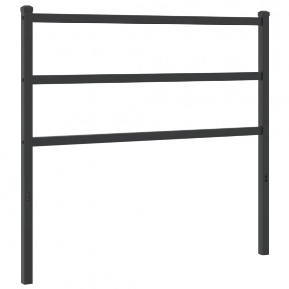 Tête de lit métal noir 107 cm