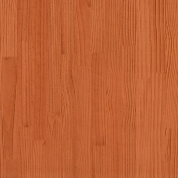 Cadre de lit cire marron 135x190 cm bois de pin massif